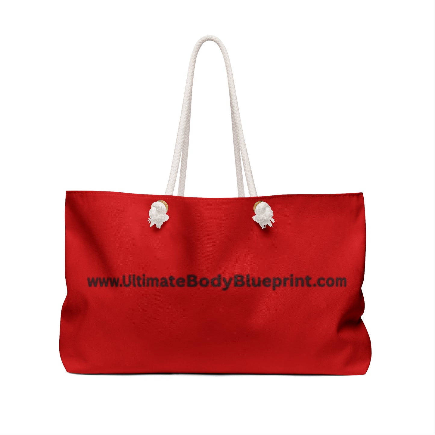 Ultimate Body Blueprint Red Weekender Bag – Logo Travel Tote