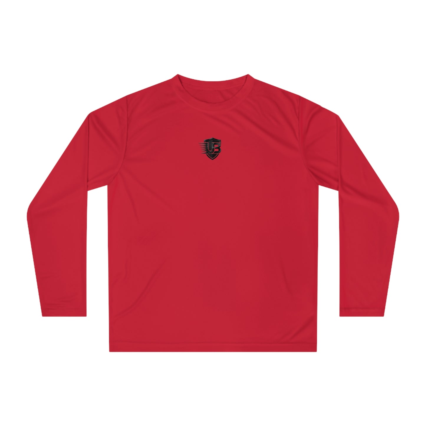 Performance Long Sleeve Shirt — 'Ultimate Body' Athletic Tee with Shield Logo