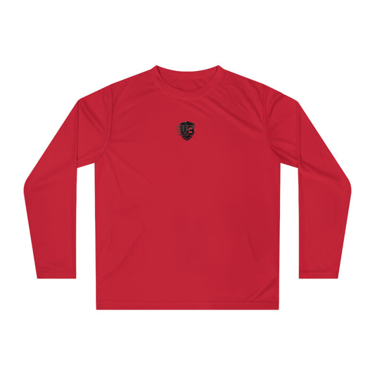 Performance Long Sleeve Shirt — 'Ultimate Body' Athletic Tee with Shield Logo