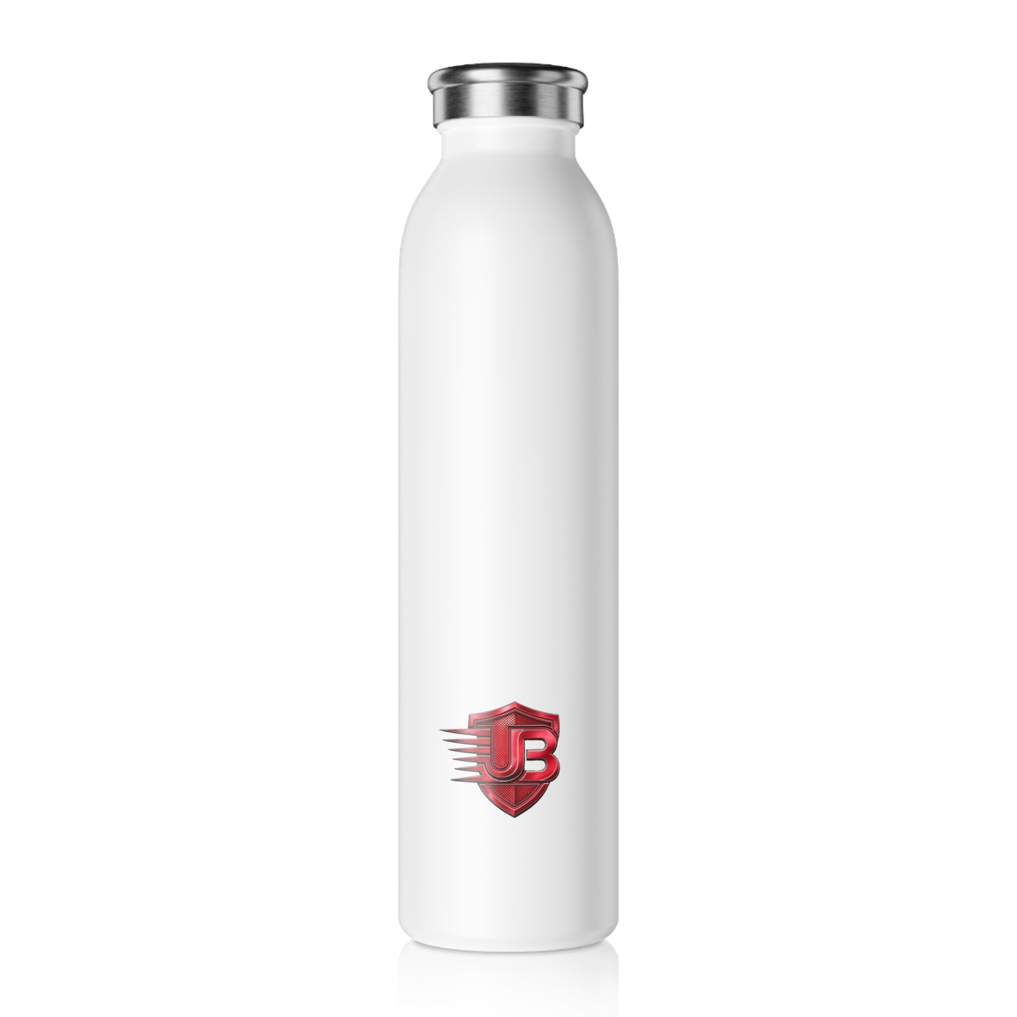 Slim Water Bottle — Red Shield 'UB' Logo Stainless Steel Bottle