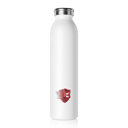 Slim Water Bottle — Red Shield 'UB' Logo Stainless Steel Bottle