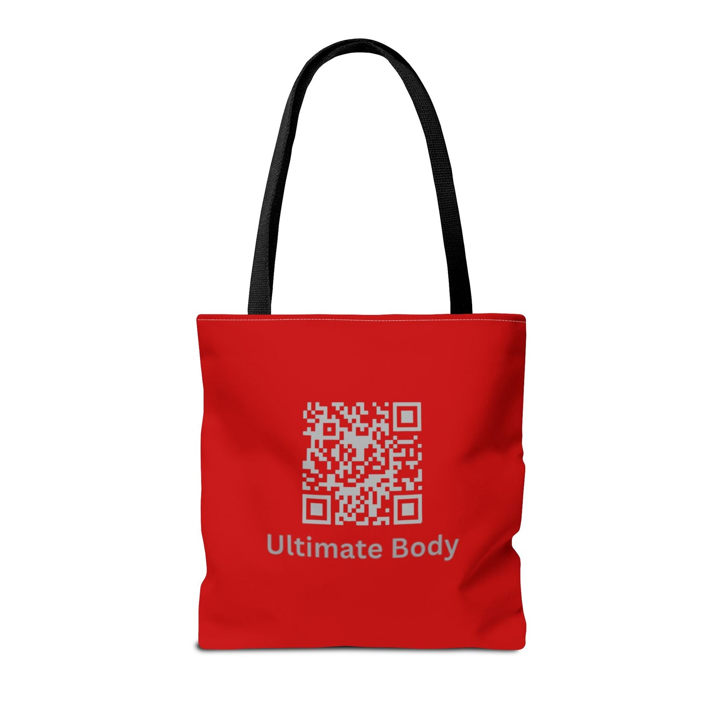Ultimate Body Tote Bag — Red QR Logo Gym/Activewear Tote